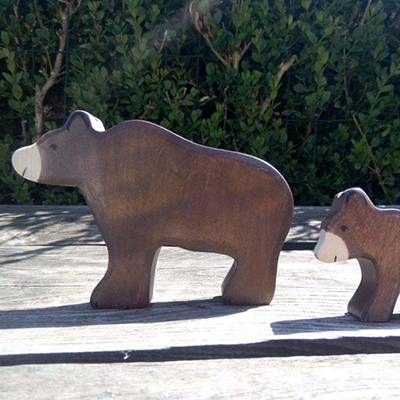 Figurine-bois-ours